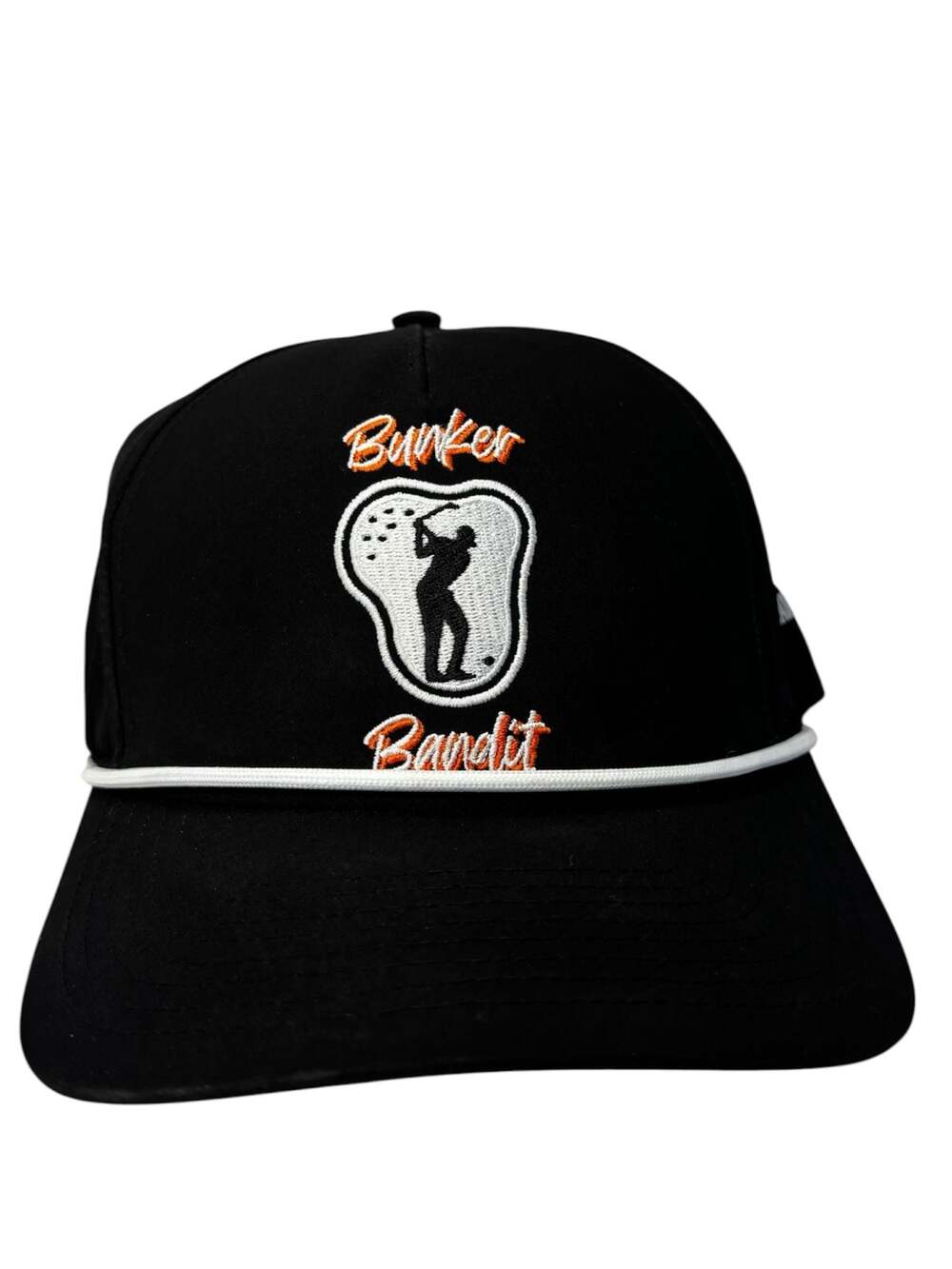 SHANKITGOLF Bunker Bandit Performance Rope Hat Snapback Black/White